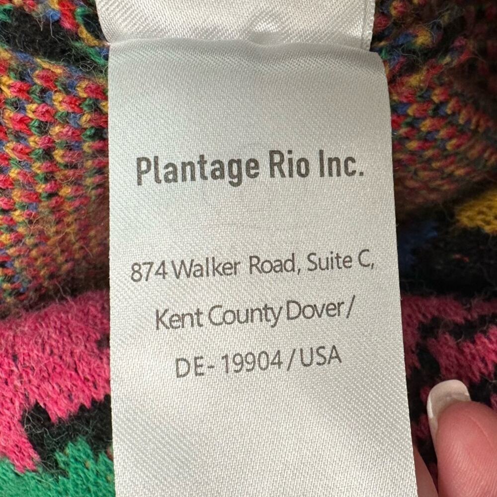 EUC | Farm Rio | Tropical Garden Long Sleeve Sweater Dress | Multi | Small - Picture 7 of 14